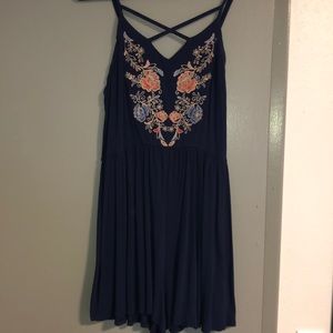 Embroidered Summer Romper